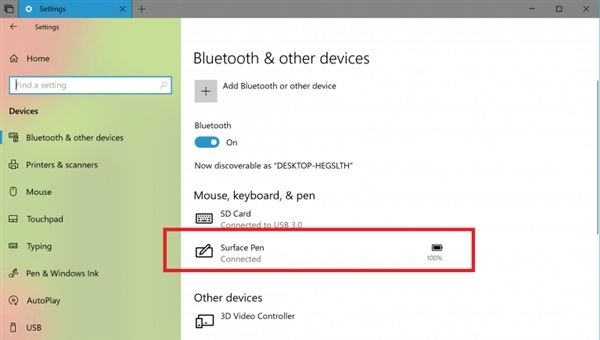 Win10 RS5支持顯示藍牙設(shè)備電量
